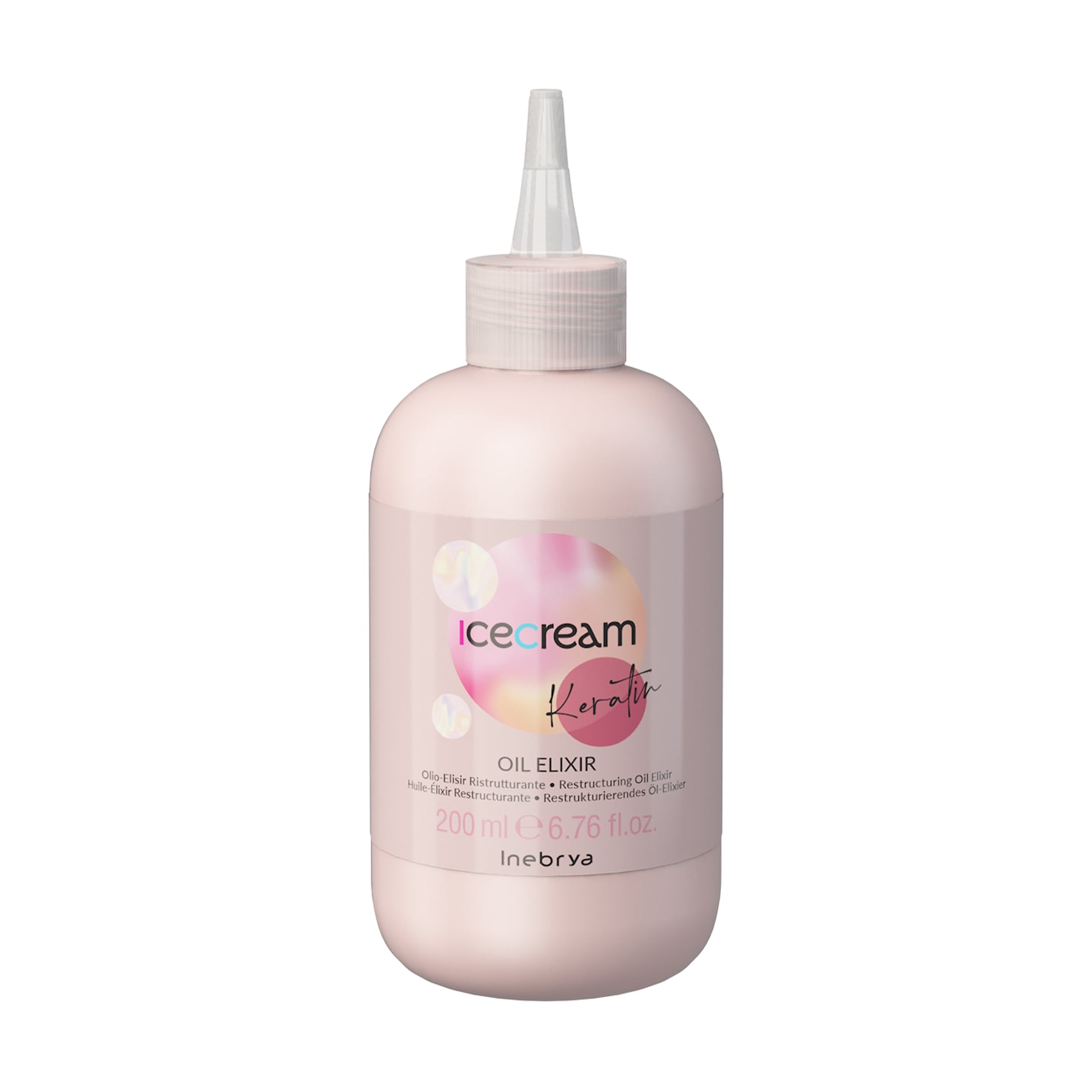 Еліксир для волосся Inebrya Ice Cream Keratin Oil Elixir з кератином, 200 мл