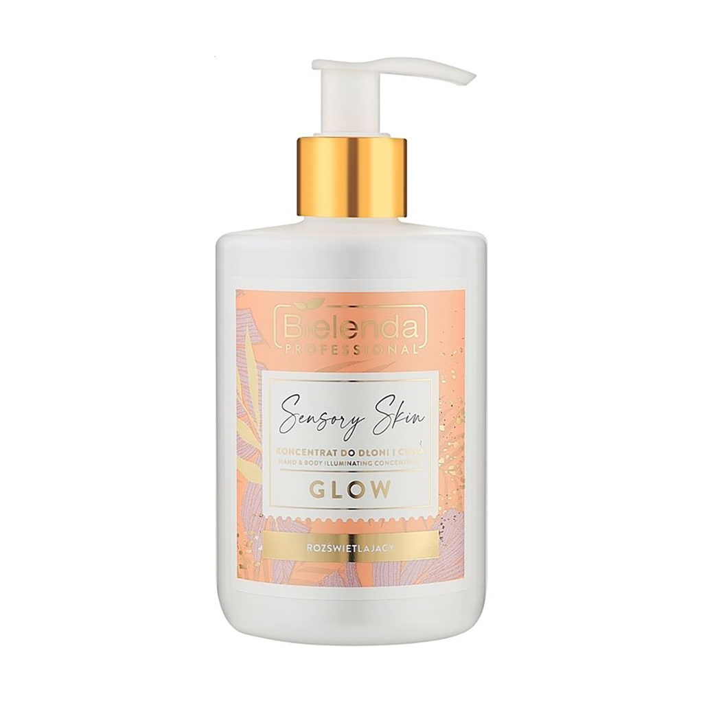 Освітлювальний концентрат для рук та тіла Bielenda Professional Sensory Skin Glow Hand And Body Concentrate, 300 мл