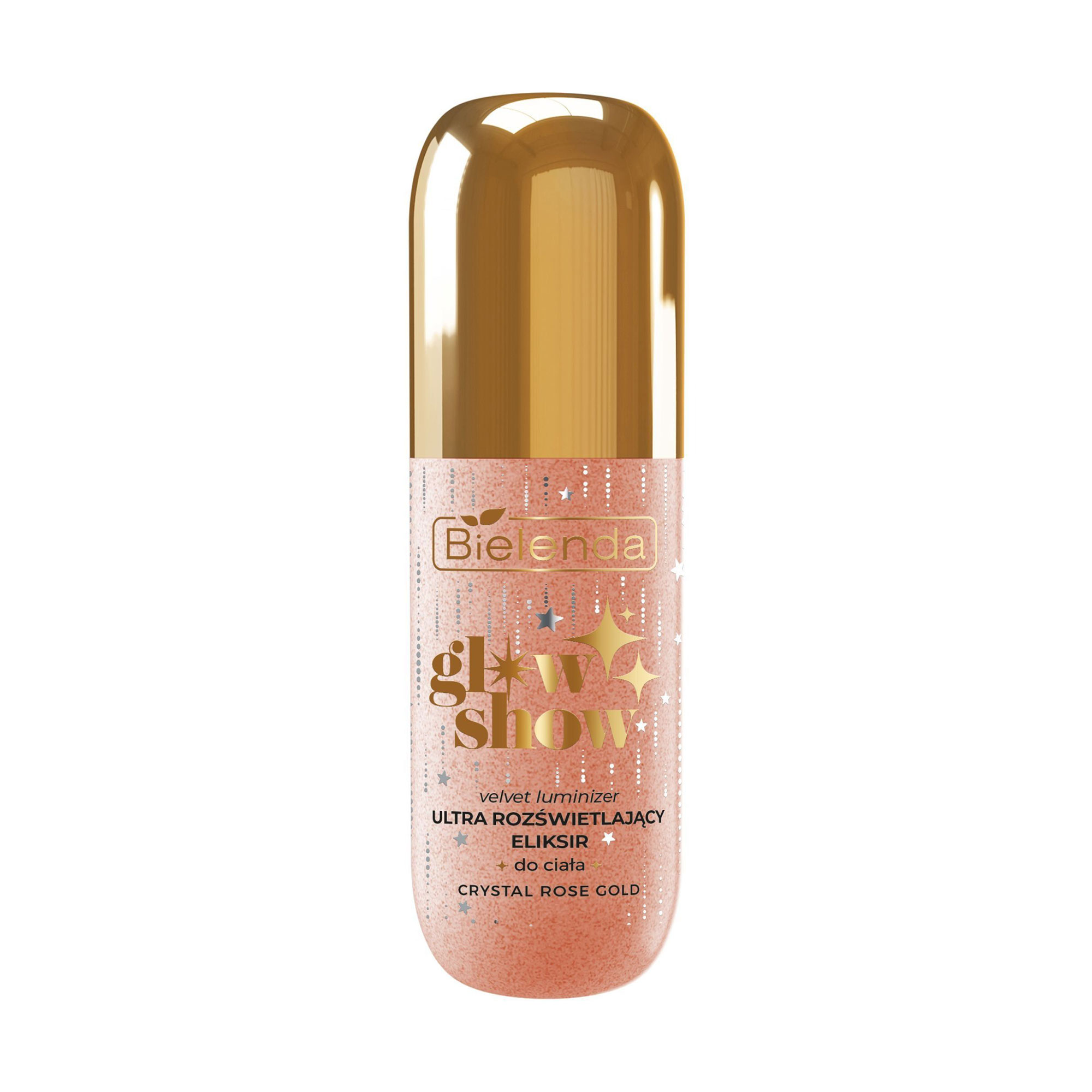 Ультраосвітлювальний еліксир для тіла Bielenda Glow Show, Crystal Rose Gold, 100 мл